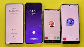 Incoming Call  Alarm Clock Samsung Z flip5 vs Realmi vs BlackView vs Galaxy S10E TeleGuard [upl. by Didier]