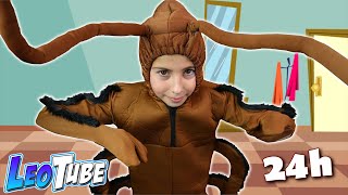 Viviendo 24h como Cucaracha LeoTube [upl. by Glick]