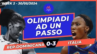 VNL 2024  Rep Dominicana  Italia 03 Egonu fa 20 e avvicina litalia a Parigi  Womens VNL 2024 [upl. by Dal]