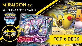 Top 8 Miraidon ex Deck With Ampharos ex and Raichu V Pokemon TCG [upl. by Nivrae142]