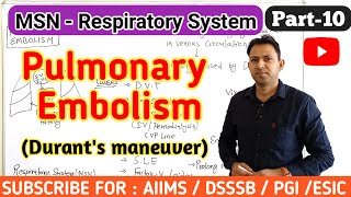 Pulmonary Embolism  causes symptoms pathophysiology treatment  respiratory msn part10 [upl. by Addison949]