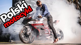 PREMIERA  Polski motocykl wyścigowy LEM Tachyon  0100 kmh w 4 sekundy [upl. by Kaden]