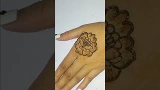 Rose 🌹 flower mehndi design ✨ trend video 📸newvideo mehndidesign mehndistyle uniquehennadesigns [upl. by Aisena755]