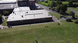 Harlington Upper School from the air [upl. by Aivatan]