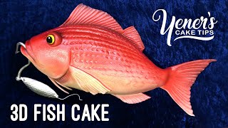 3D FISH CAKE Tutorial  Yeners Cake Tips with Serdar Yener from Yeners Way [upl. by Hildegaard]