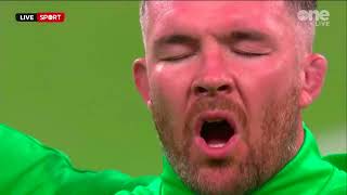 Ireland v Scotland 2023 Irelands Call and Cranberries Zombie sang by Irish at Rugby World Cup [upl. by Garda]