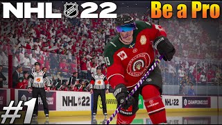 HERE WE GO  NHL 22 Be a Pro 1 [upl. by Florry374]