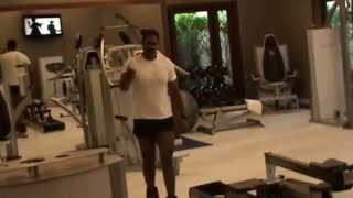 Mauritius Constance Belle Mare Plage Villas Belle Mare DEau Douce Fitnessraum Personal Trainer [upl. by Ahsiekit370]