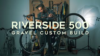 GRAVEL CUSTOM BUILD  RIVERSIDE 500 FROM BTWIN BIKE TRANSFORMATION 4K [upl. by Dressel803]