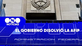 El GOBIERNO disolvió la AFIP DUDAS y RECLAMOS de TRABAJADORES  Telefe Noticias [upl. by Nama]