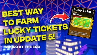 Best TICKET FARM in UPDATE 5  Anime Defenders [upl. by Alicec528]