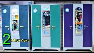 New Latest Triple 3 Door Almirah Steel Cupboard in Popular Furnitures in YPR Bengaluru [upl. by Nolahp]