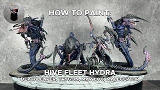 Contrast How To Paint Hive Fleet Hydra  Deathleaper Maleceptor Trygon and Mawloc [upl. by Alenas579]