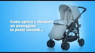 Come Aprire e Chiudere un passeggino in 5 secondi  Vendita passeggini Pali online Bimberianet [upl. by Oznohpla]