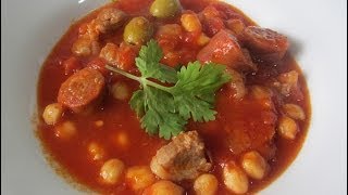 Chorizo Chick Pea and Pork Stew [upl. by Nihsfa]