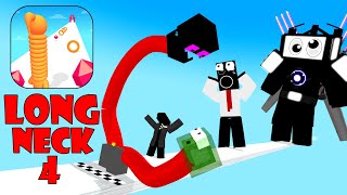 Minecraft Mobs  LONG NECK RUN CHALLENGE 4  Minecraft Animation [upl. by Bergh]