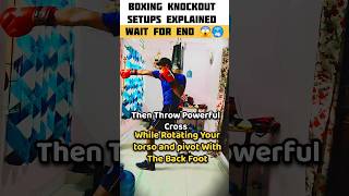 Boxing Knockout Setups Explained 🥶😱 boxing boxingworkout [upl. by Knah]