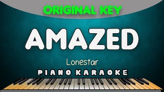 AMAZED  Lonestar  PIANO HQ KARAOKE VERSION [upl. by Horgan663]