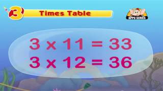 Learn Multiplication  Table 3 [upl. by Siderf]