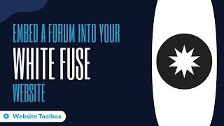 Embedding a Forum into your White Fuse website [upl. by Ailimac]