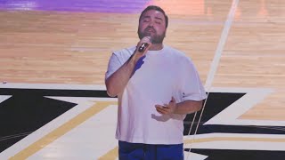 David Diaz sings the National Anthem  UCF Mens Basketball Home Opener 2024 [upl. by Renault369]