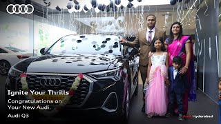 Delivery of New Audi Q3  Audi Hyderabad [upl. by David]