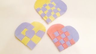 【DIY】簡単！フェルトハートコースターの作方☆ How to make heart coaster ♡ [upl. by Alfeus]