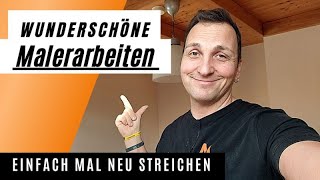 Einfaches Streichen von Wände ➡️ Werde zum Profi Wichtige Tipps und Tricks 👍 [upl. by Ikiv]