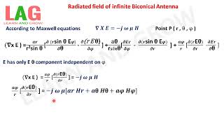 Radiated field of infinite Biconical Antenna Hindi  Antenna [upl. by Enirual]