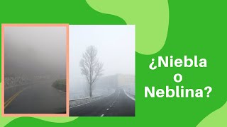 Niebla y Neblina ¿Qué es y Diferencia principal [upl. by Julieta]