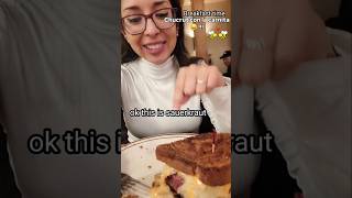 The best sauerkraut in a sandwich 😋chucrut sauerkrautfood foodtaste foodlover vlog vlogger [upl. by Leibarg24]