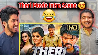 Theri Movie Intro Part Scene Reaction Part 1 ZainampMaazReaction  Thalapathy Vijay [upl. by Retse]