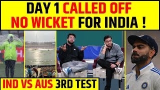 🔴IND VS AUS 3RD TEST DAY 1 CALLED OFF DUE TO RAIN AUSTRALIA 280 [upl. by Naerb]