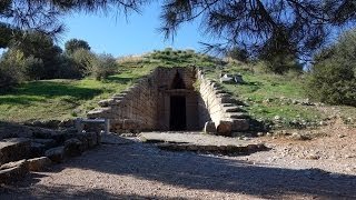 The Treasury of Atreus c 13001250 BCE Mycenae Greece [upl. by Griffie]