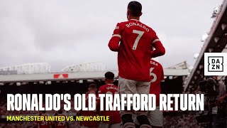 Cristiano Ronaldo Walks Out For His Second Manchester United Debut At Old Trafford [upl. by Adela]