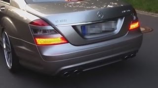 Mercedes S63 62l W 221 AMG  open valve exhaust  V8 Exhaust Sound [upl. by Raknahs]