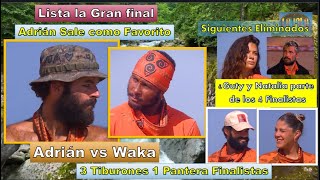 Lista la Gran final Adrián vs Waka 3 Tiburones 1 Pantera Finalistas La Isla Desafio Extremo [upl. by Ahsea]