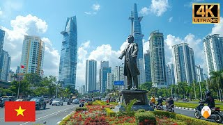 Ho Chi Minh City Vietnam🇻🇳 A Modern City with Population of 10 Million 4K UHD [upl. by Oinotnas]