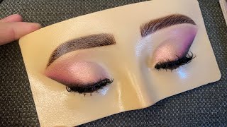 Pink shimmery eye makeup  detailed live [upl. by Fablan133]