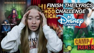 FINISH THE LYRICS DISNEY CHANNEL [upl. by Ahsirtak]