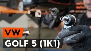 Wie VW GOLF 5 1K1 Spurstangenkopf wechseln AUTODOC TUTORIAL [upl. by Ivor]