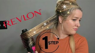 REVLON ONE STEP HAIR DRYER AND HOT AIR BRUSH  FIRST THOUGHTS [upl. by Akcirahs615]