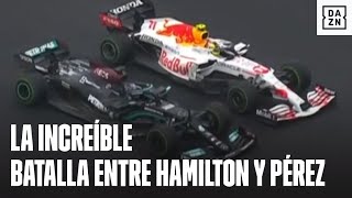 Así fue la épica batalla entre Lewis Hamilton y Checo Pérez en el GP de Turquía  F1 [upl. by Latoniah]