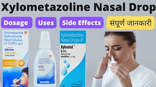 Xylometazoline hydrochloride nasal drops ip  Xylometazoline nasal drop uses in hindi  Otrivin drop [upl. by Ahsita978]