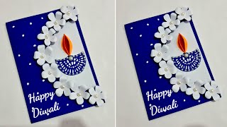 diwali card making ideas • Diwali card making compitition Easy • diwali greeting card diy [upl. by Adnolahs]