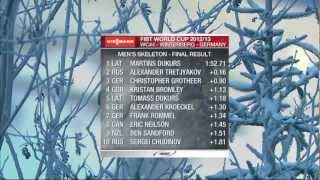 IBSF World Cup 20122013 Mens Skeleton WC4 Winterberg HIGHLIGHTS [upl. by Adrianne575]