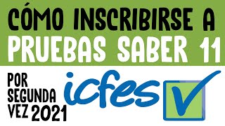 CÓMO INSCRIBIRSE AL ICFES  SABER 11 [upl. by Oneida]