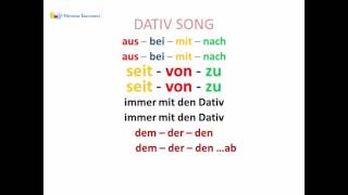 Dativ Song mit Präpotionen [upl. by Eelarual]