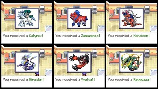 Pokemon Radical Red 41  All Mystery Gift Codes [upl. by Eirrot]