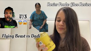 Trying FlyingBeast320 s food brand 🧈 Rosier foods A2 cow ghee review by dadi 😰 [upl. by Alvan503]